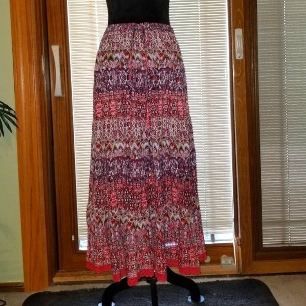Boho maxi skirt